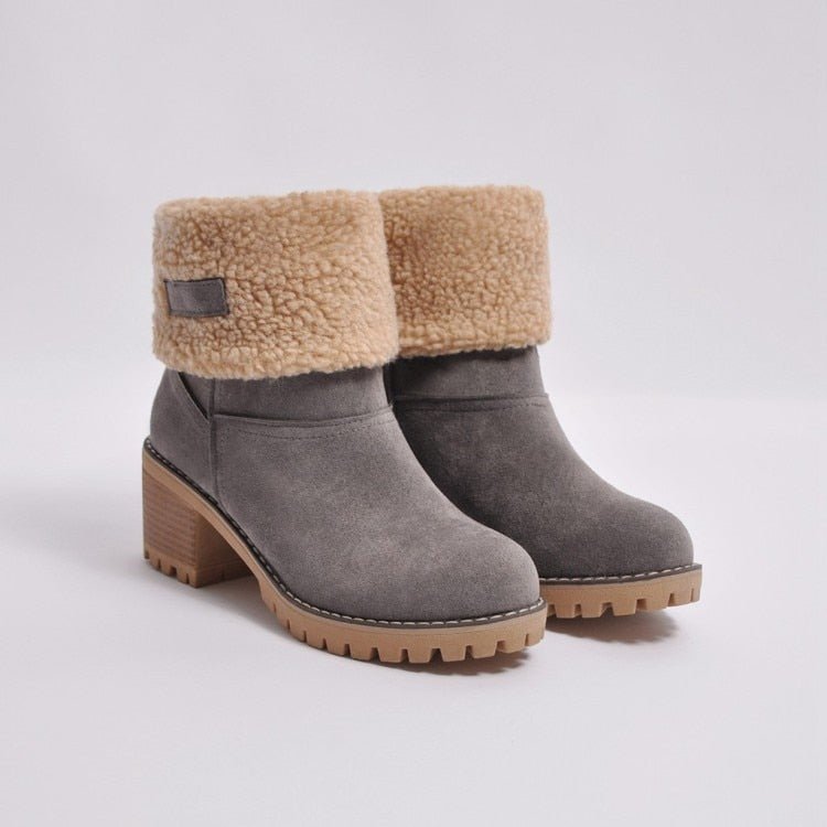 Gefütterte Winterstiefel mit Absatz - Sophia Winterboots