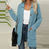 Langer Teddy-Cardigan mit Taschen - Ella