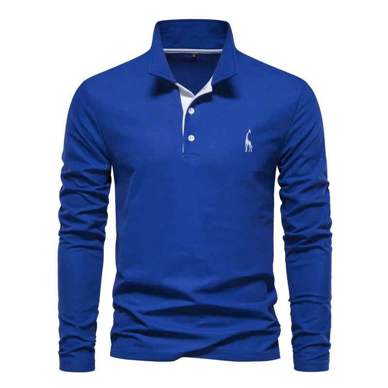 Klassiek Heren Poloshirt met Lange Mouwen - Felix