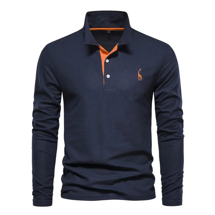 Klassiek Heren Poloshirt met Lange Mouwen - Felix