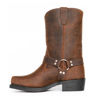 Stilvolle Leder Herren Cowboy Stiefel - Darius