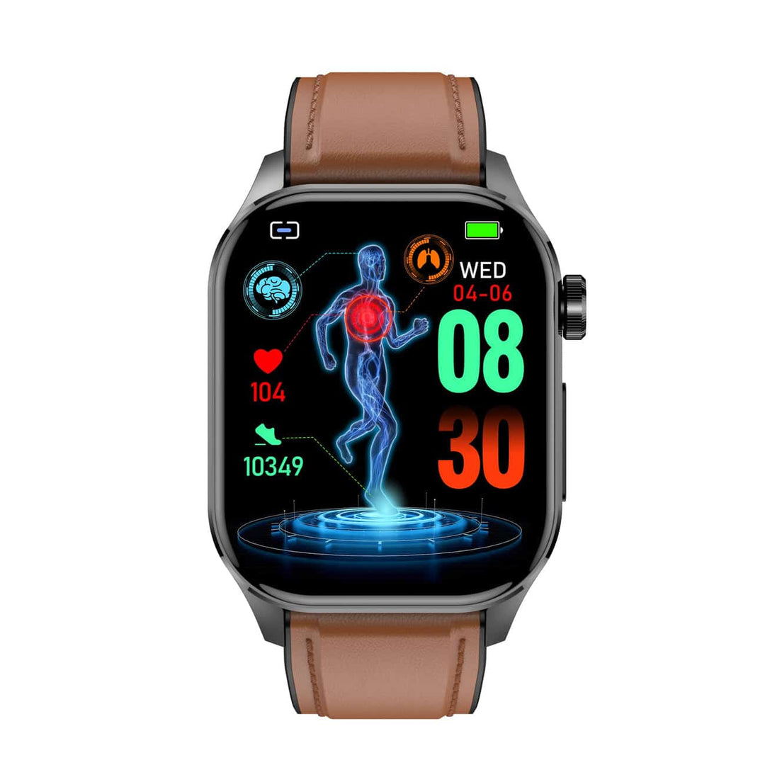 Smartwatch mit EKG-, Blutzucker- und Blutdrucküberwachung - HealthSync