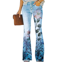 Flare Jeans mit 4 Knöpfen