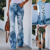 Flare Jeans mit 4 Knöpfen