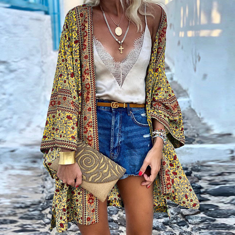 Zanzi Boho Cardigan | Ein fröhlicher, stilvoller und mittellanger Kimono!