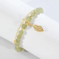 Blatt-Jade-Armband