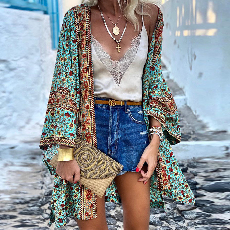 Zanzi Boho Cardigan | Ein fröhlicher, stilvoller und mittellanger Kimono!