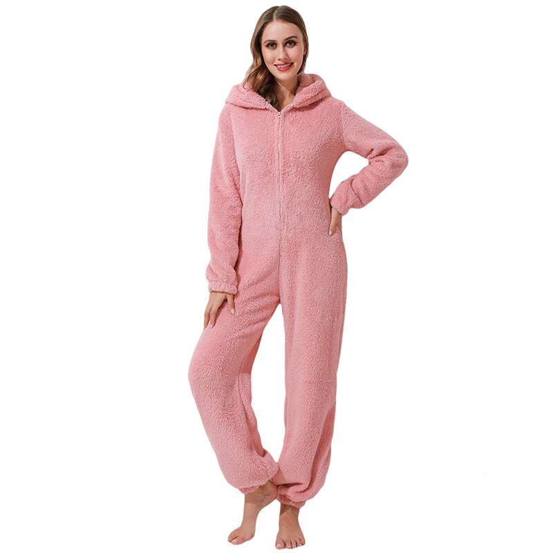 Fleece-Overall mit Ohren