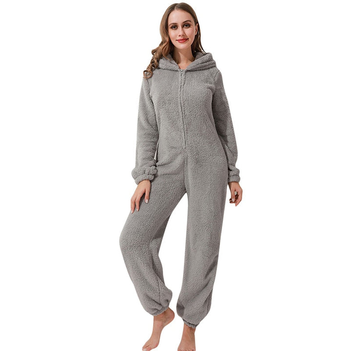 Fleece-Overall mit Ohren