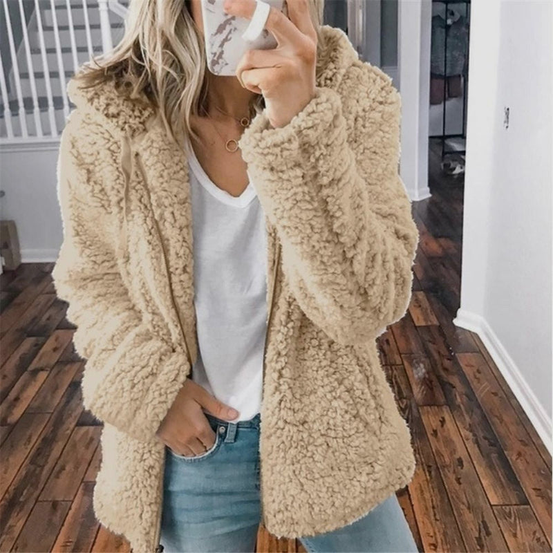 Teddy-Cardigan mit Kapuze | Super weich und wunderbar warm