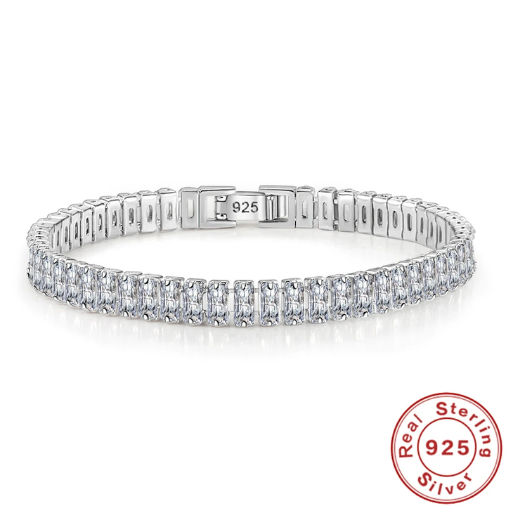 Elegantes Armband aus 925er Silber mit Kristallen