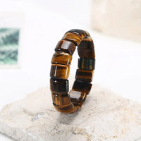 Dreifarbiges Tigerauge-Armband