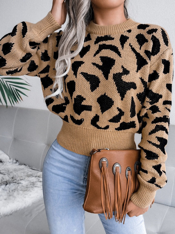 JaguarSweater I Pullover mit Jaguar-Print für Frauen