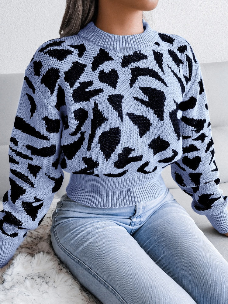 JaguarSweater I Pullover mit Jaguar-Print für Frauen