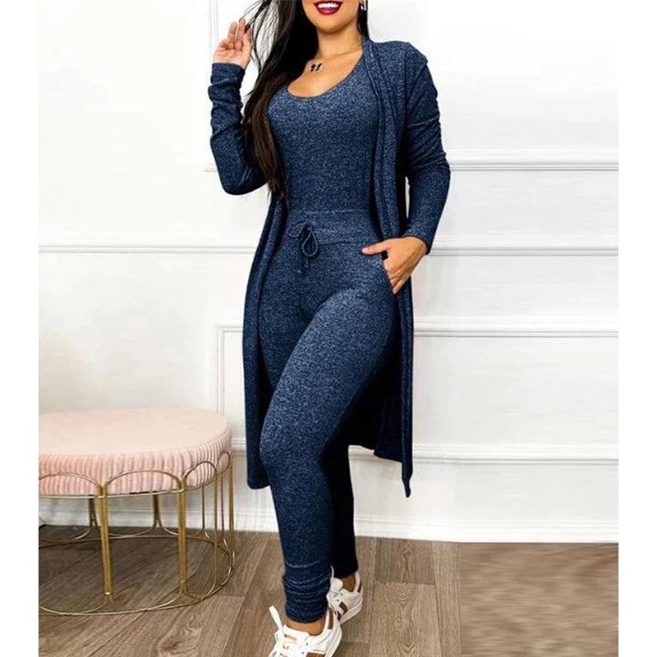 Alix 2-teiliger Jumpsuit | Der enge Leggings-Jumpsuit mit Jacke