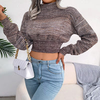 MelodysJumper I Crop Top Langärmeliger Pullover für Frauen