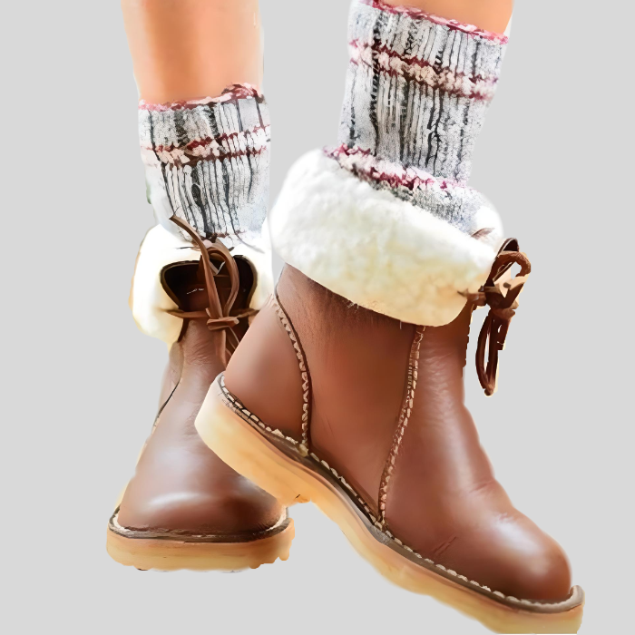 Victoria -  Hochgeschnittene Winterschnürschuhe mit Innenimitat