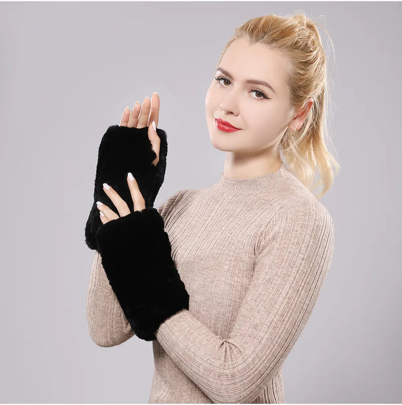 Samantha Fingerlose Handschuhe | Warm und trendig